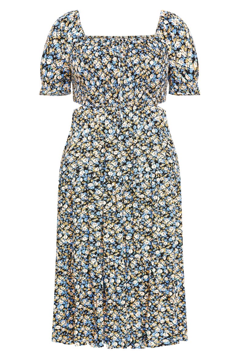Alexa Floral Print Maxi Dress, Alternate, color, POWDER PETAL