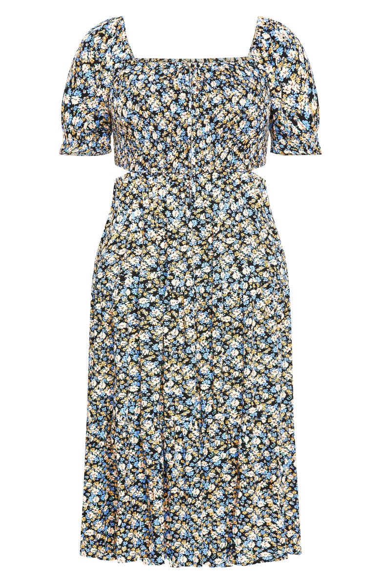 City Chic Alexa Floral Print Maxi Dress, Alternate, color, 