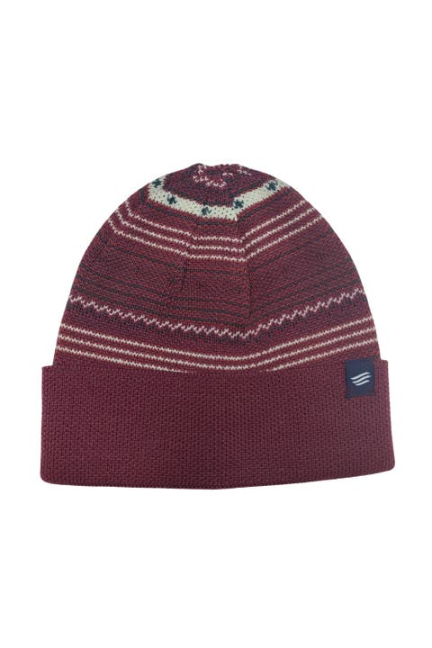 Merino Wool Modern Fair Isle Knit Beanie