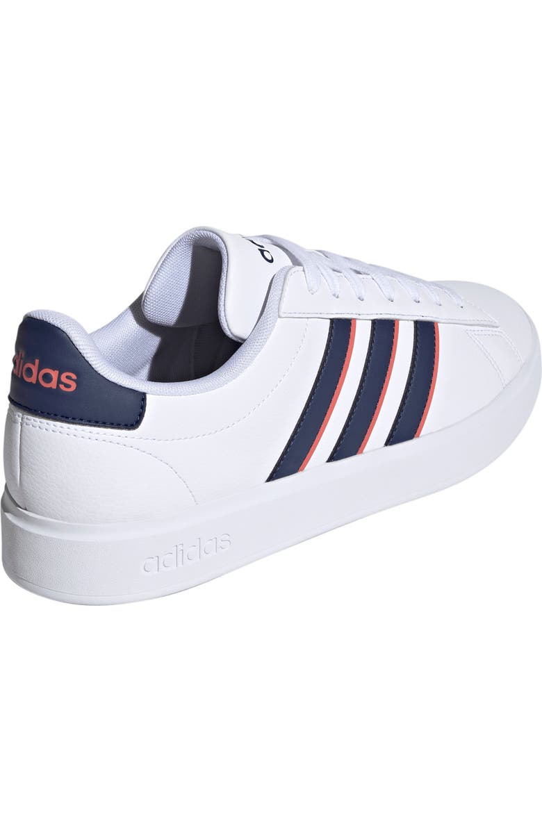 adidas Grand Court 2.0 Sneaker, Alternate, color, White/ Dark Blue/ Scarlet