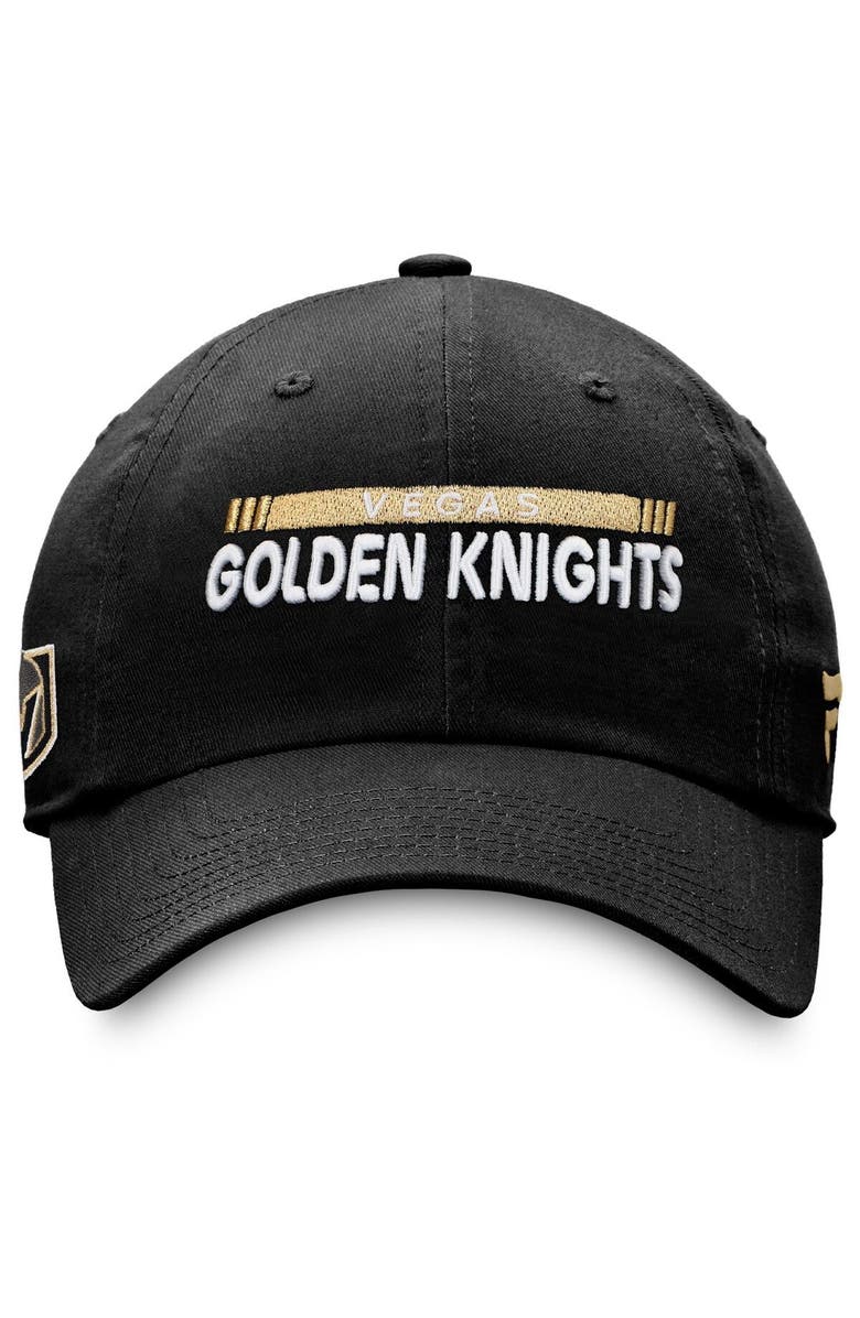 FANATICS Men's Fanatics Branded Black Vegas Golden Knights Authentic Pro Rink Adjustable Hat, Alternate, color, Black