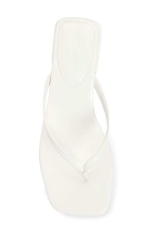 Steve Madden Caribbean Flip Flop In White