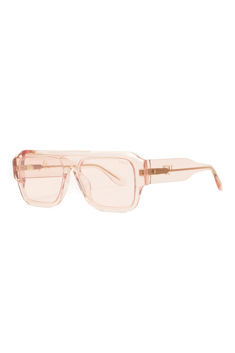 Miami 56mm Flat Top Sunglasses, Alternate, color, CRYSTAL PINK