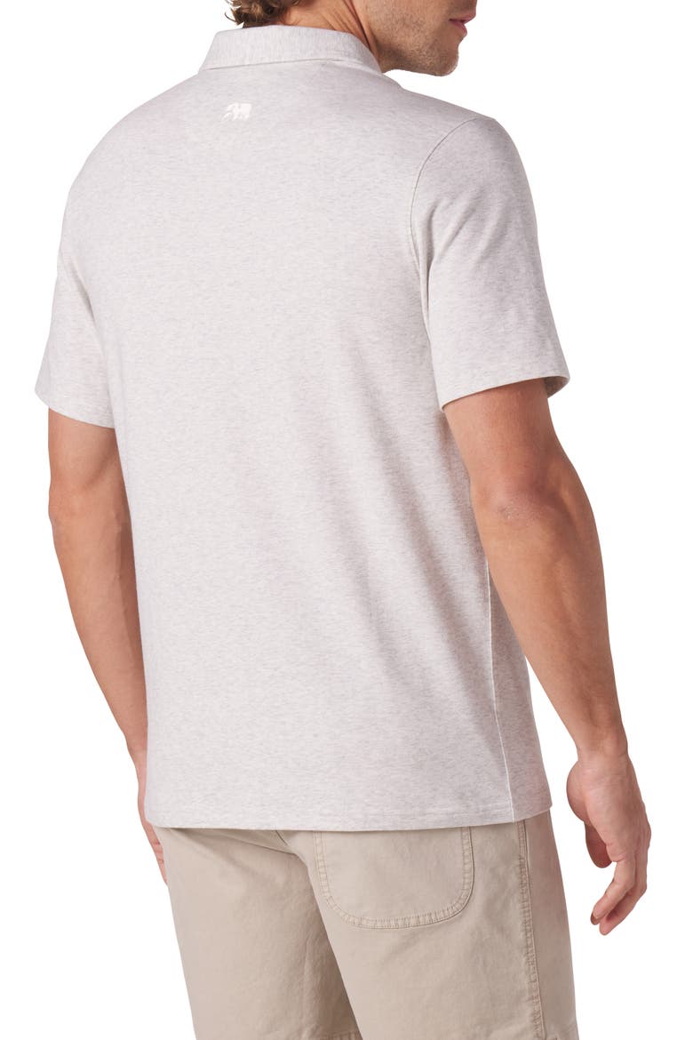 Puremeso Solid Short Sleeve Knit Button-Up Shirt, Alternate, color, STONE