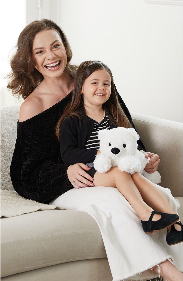 Warmies White Bear Plush Toy, Alternate, color, White