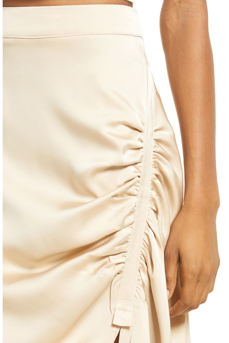 Front Slit Knee Length Skirt, Alternate, color, OYSTER