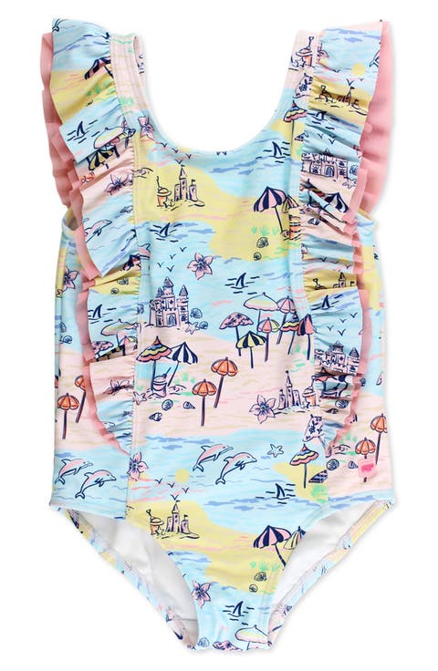 Kids' Beach Day Waterfall One-Piece Swimsuit (Baby & Toddler)
