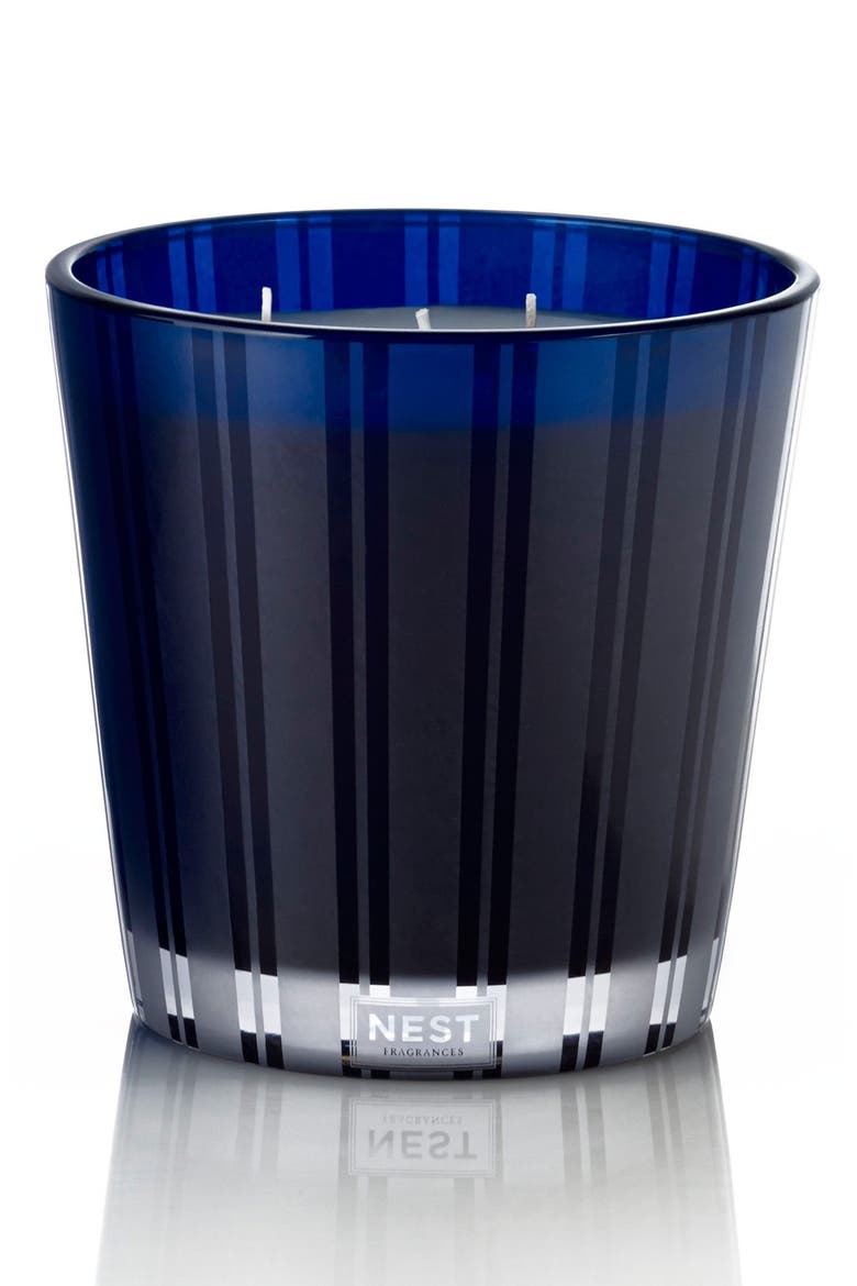 NEST Fragrances Blue Garden Three-Wick Candle, Alternate, color, NO COLOR