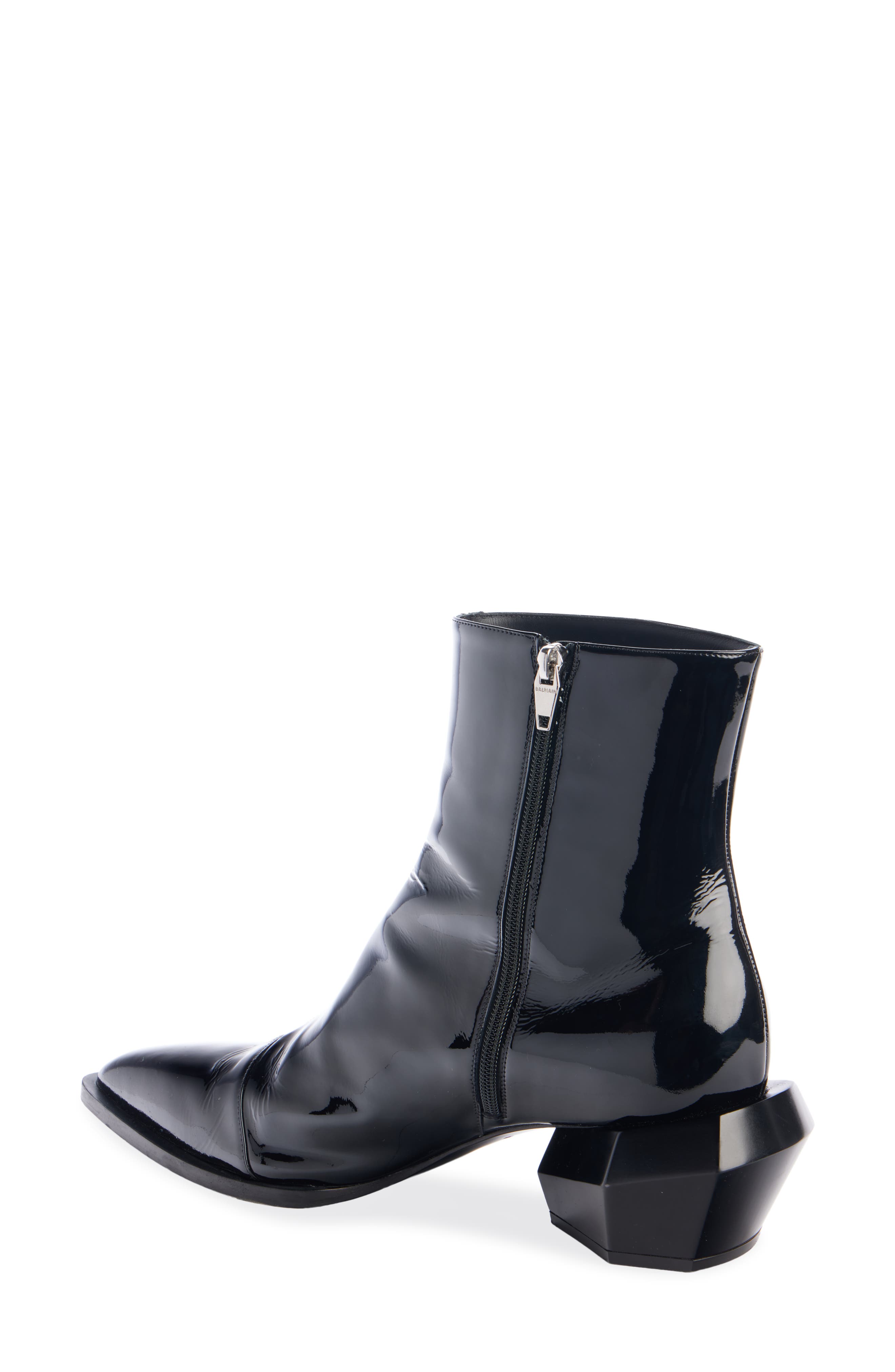 Balmain Billy Pointed Toe Ankle Boot, Alternate, color, 