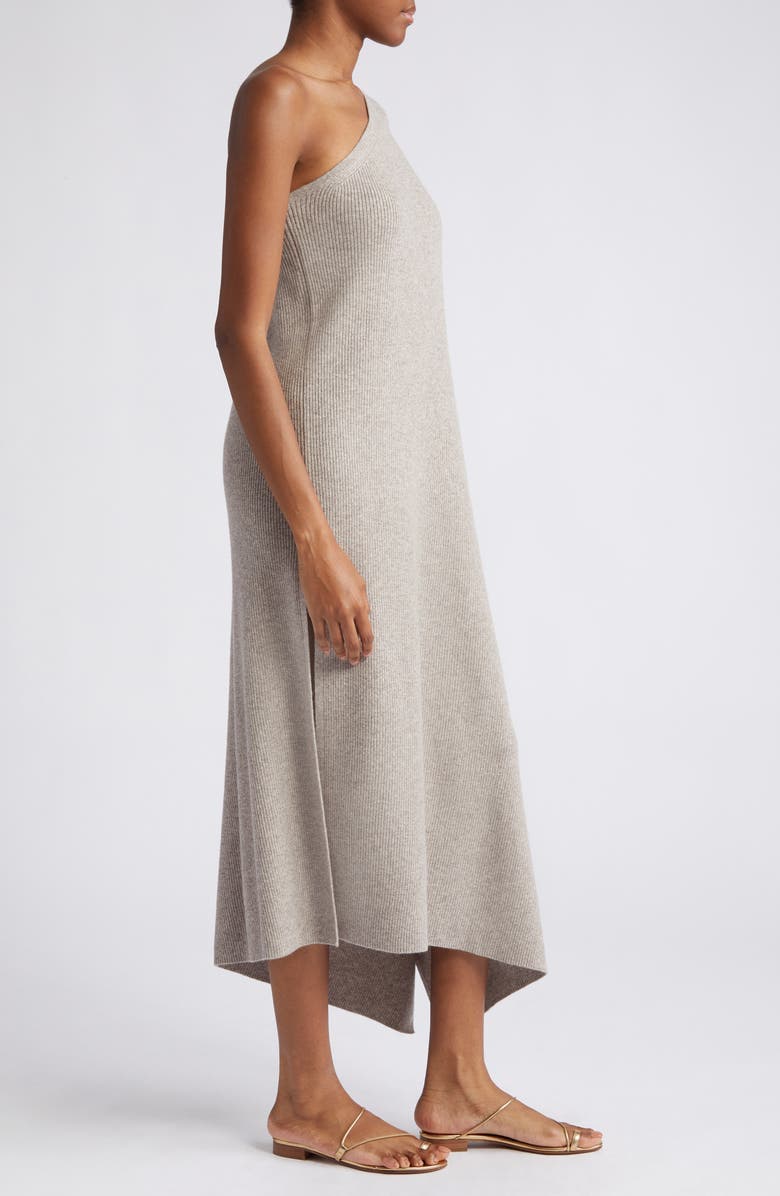 Michael Kors Collection One-Shoulder Cashmere Knit Caftan, Alternate, color,