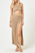 LSPACE Heart of Gold Metallic Cover-Up Skirt