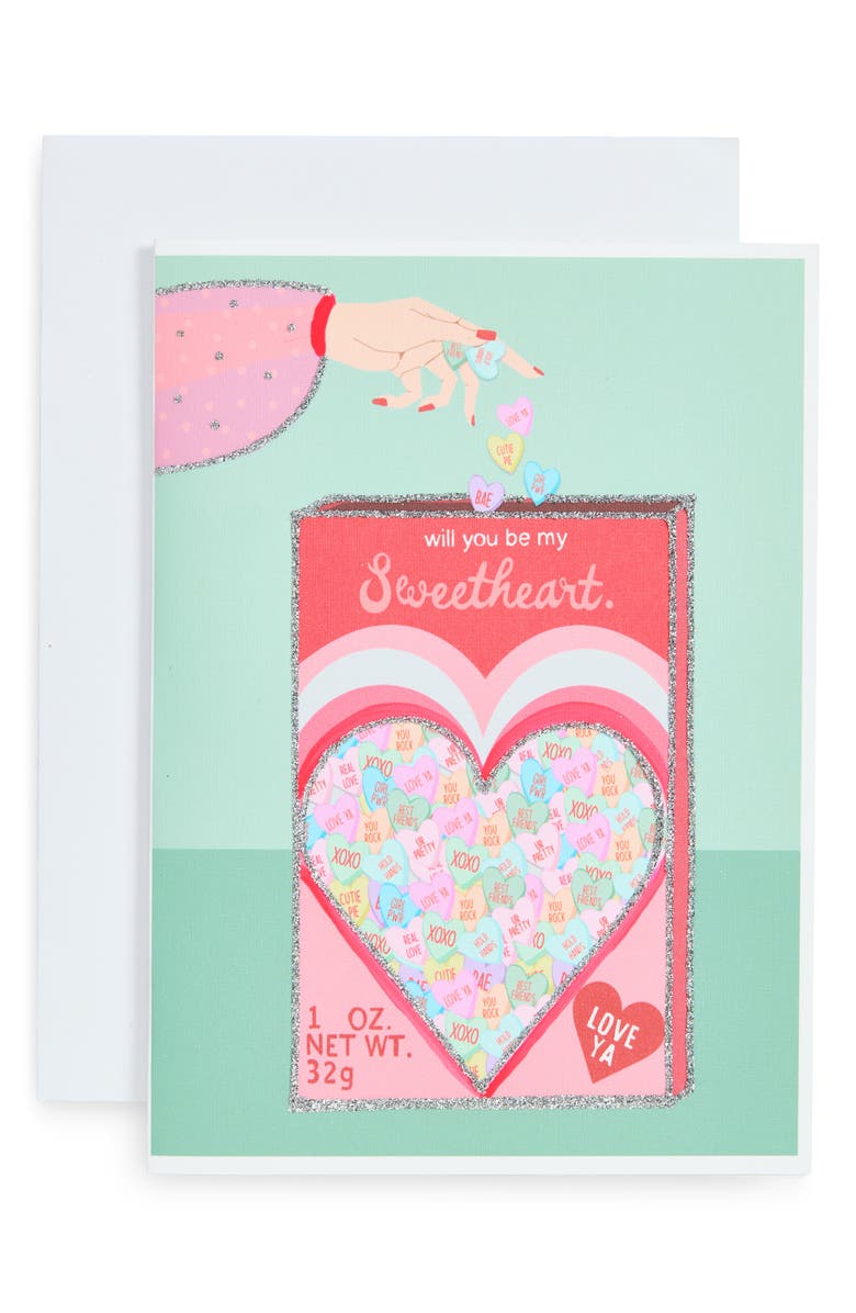 VERRIER HANDCRAFTED Will You Be My Sweetheart Greeting Card, Main, color, 