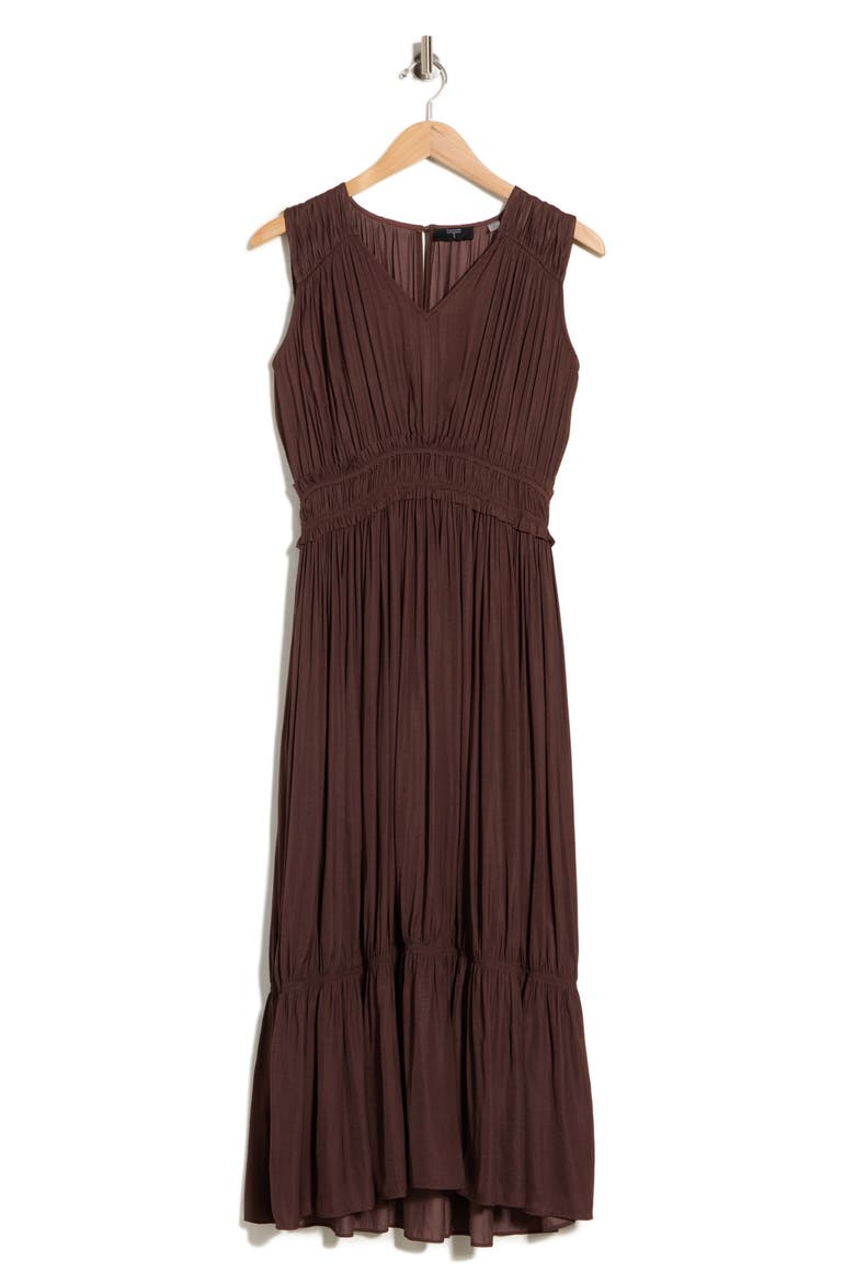 Sleeveless Maxi Dress, Main, color, COCOA BEAN