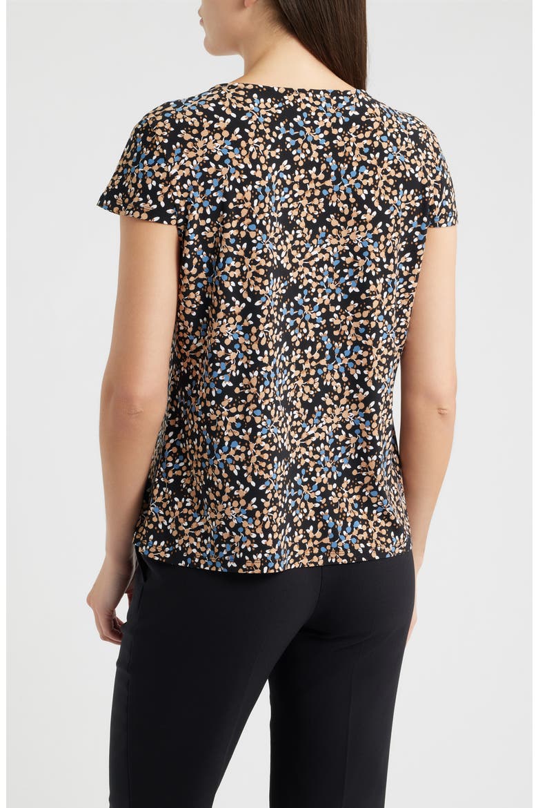 Print One-Button Top, Alternate, color, ANNE BLACK MULTI