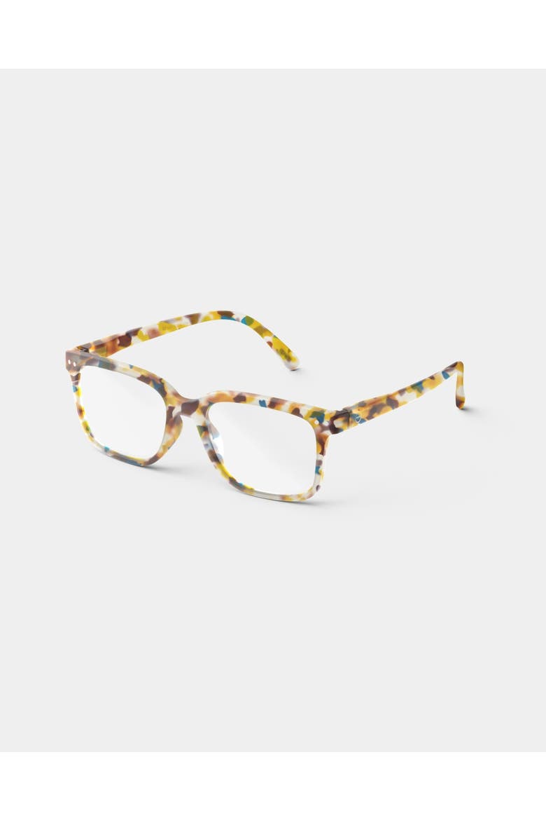 #L 54mm Rectangular Reading Glasses, Alternate, color, Blue Tortoise