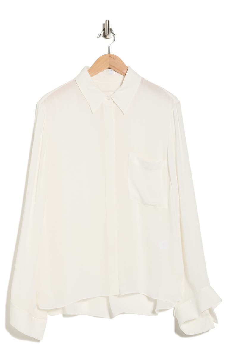 TWP Silk Boyfriend Shirt, Main, color, 