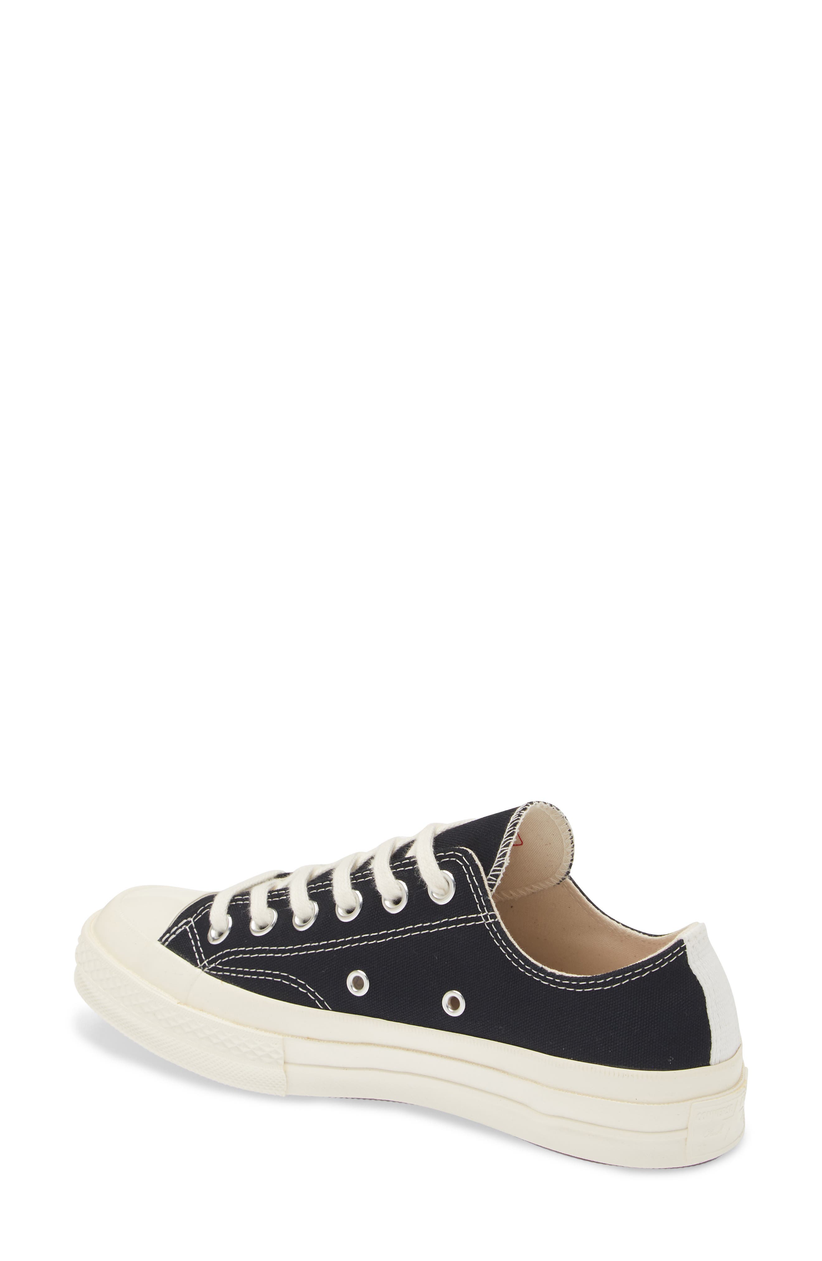 Comme des Garçons PLAY x Converse Chuck Taylor<sup>®</sup> All Star<sup>®</sup> Heart Low Top Sneaker, Alternate, color, 