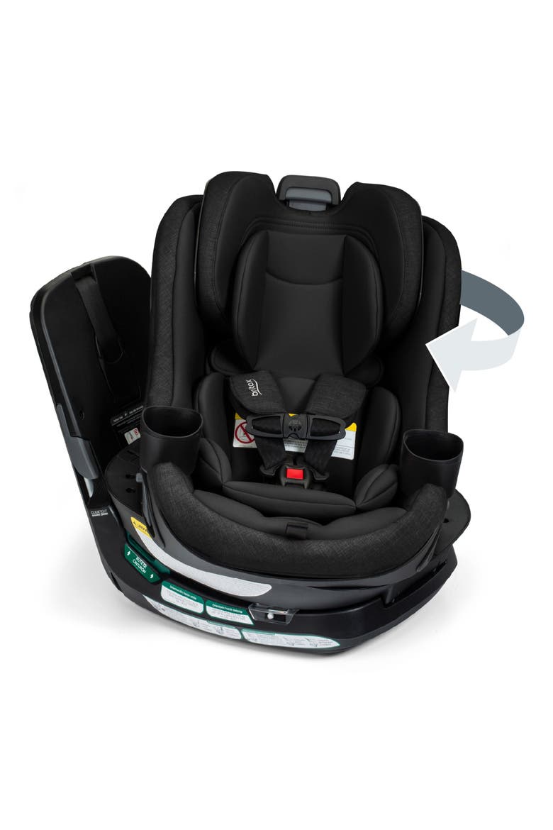 Galaxy360™ Slim Rotating Convertible Car Seat With SwivelSmooth™, Alternate, color, RAVEN BLACK