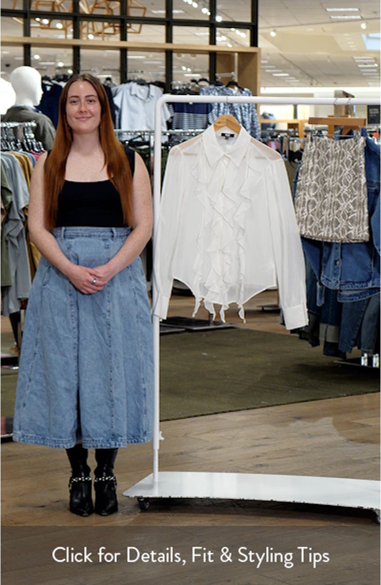 Tallulah Ruffle Silk Shirt, sales video thumbnail