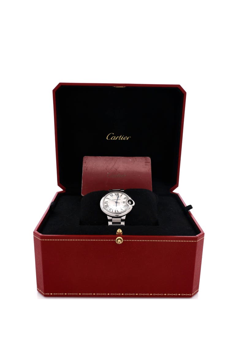 Ballon Bleu de Cartier Automatic Watch Stainless Steel 33, Alternate, color, Metallic Silver