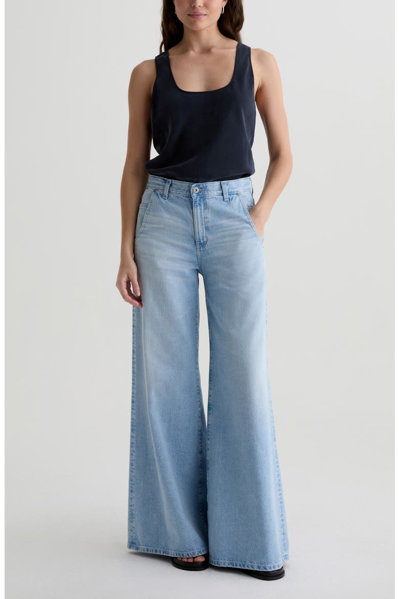 Posey Mid Rise Super Wide Leg Jeans, Alternate, color, ALLUSION