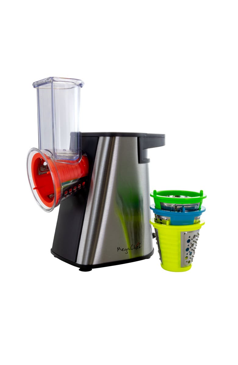 Megachef 4 in 1 Electric Salad Maker, Salad Shooter, Main, color, Grey