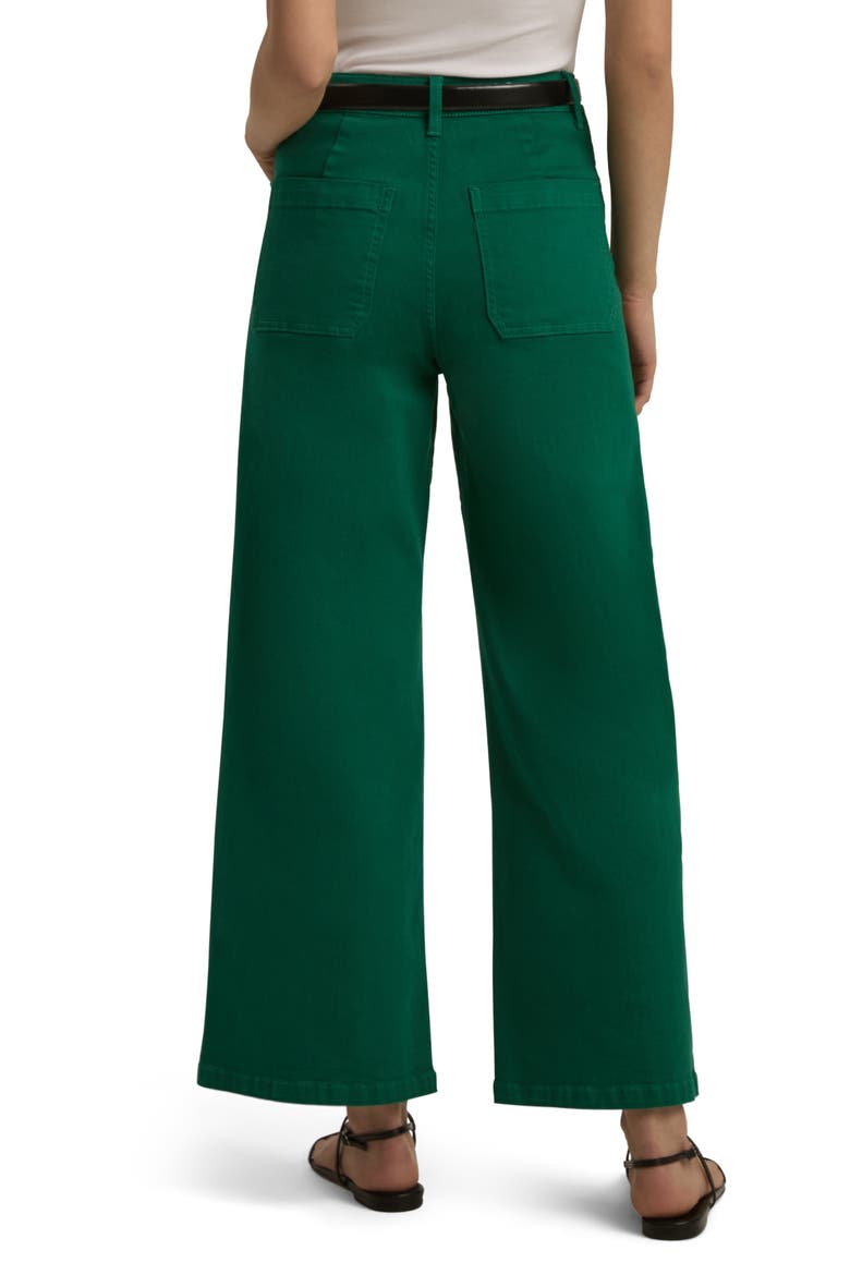 The Mischa Super High Waist Wide Leg Jeans, Alternate, color, EMERALD