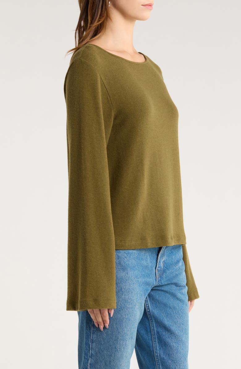 Reformation Eternity Knit Shirt, Alternate, color, Moss Garden