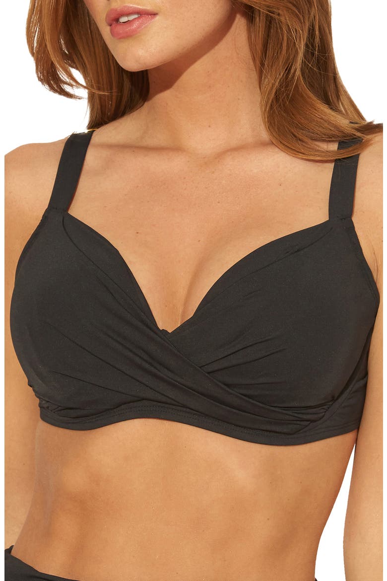 Kore D- & DD-Cup Underwire Bikini Top, Main, color, BLACK