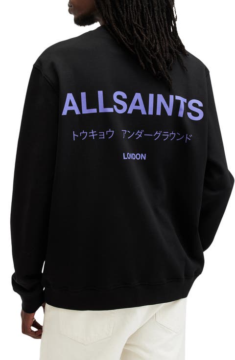 Underground Logo Organic Cotton Graphic Sweatshirt