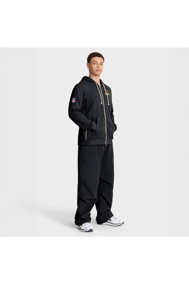 Men's Nike Black Washington Commanders Sideline Standard Issue Utility Player Dri-FIT Full-Zip Hoodie, Alternate, color, Black