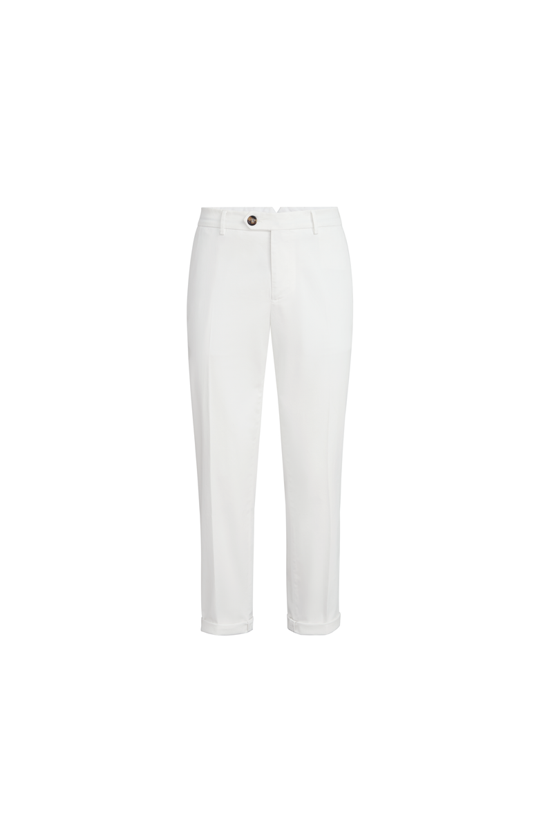 Brunello Cucinelli Comfort gabardine trousers, Main, color, Snow