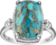 FZN Sterling Silver Turquoise Ring
