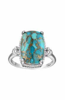 FZN Sterling Silver Turquoise Ring