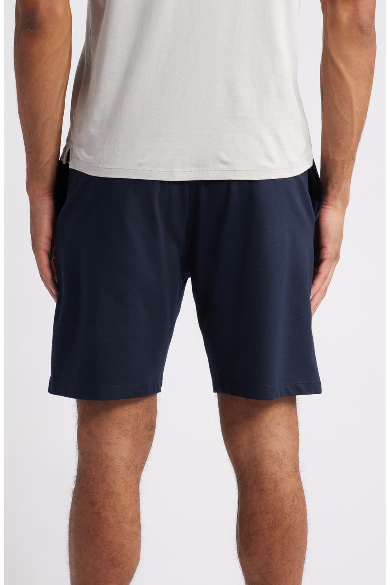 Authentic Cotton Lounge Shorts, Alternate, color, DARK BLUE