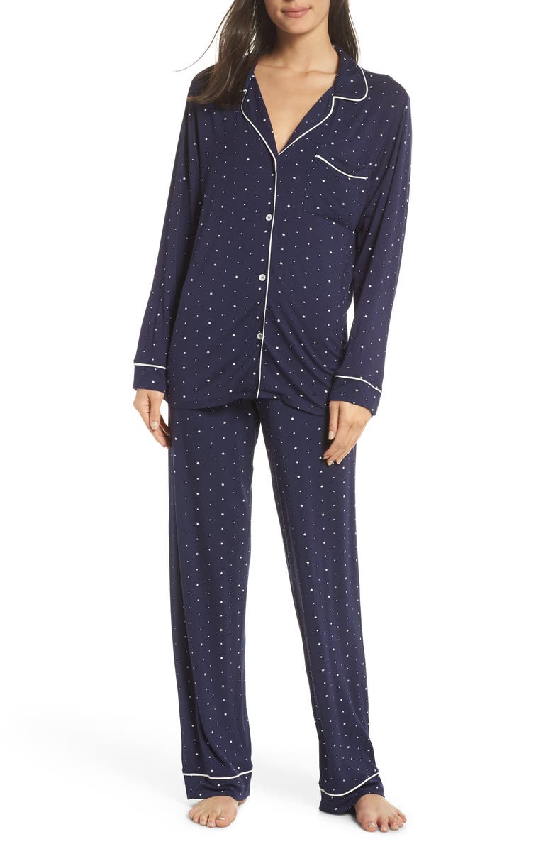 Eberjey Sleep Chic Pajamas, Main, color, 