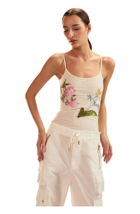 Wildflower Embroidered Tank Top
