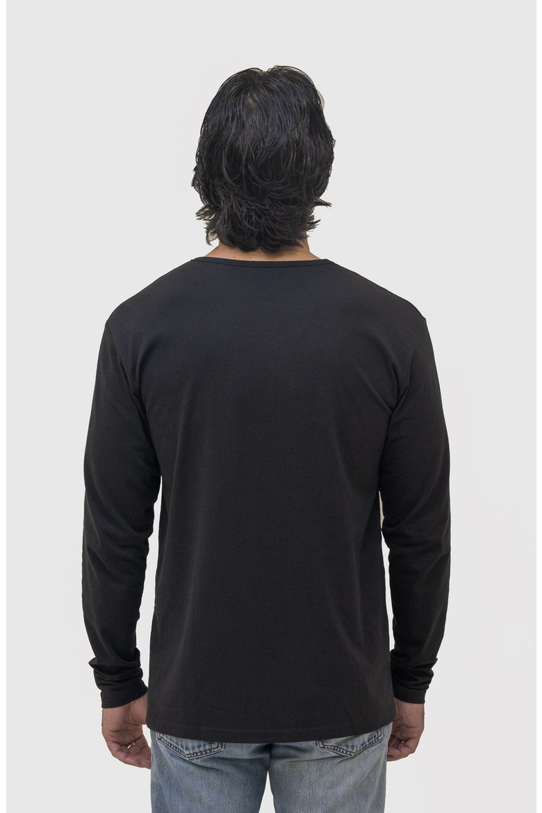 Long Sleeve Henley, Alternate, color, Black