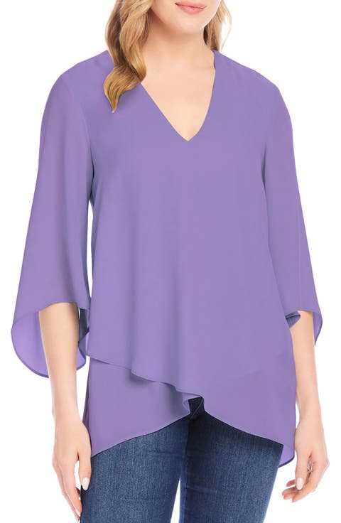 Crossover Hem Asymmetric Top
