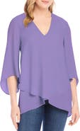 Karen Kane Asymmetrical Crepe Top