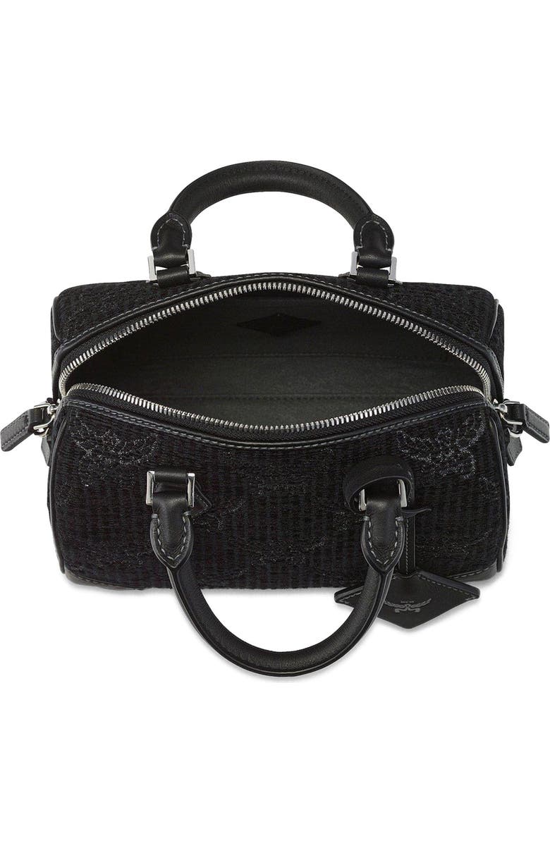 MCM Small Ella Boston Bag in Lauretos Lurex Jacquard, Alternate, color,