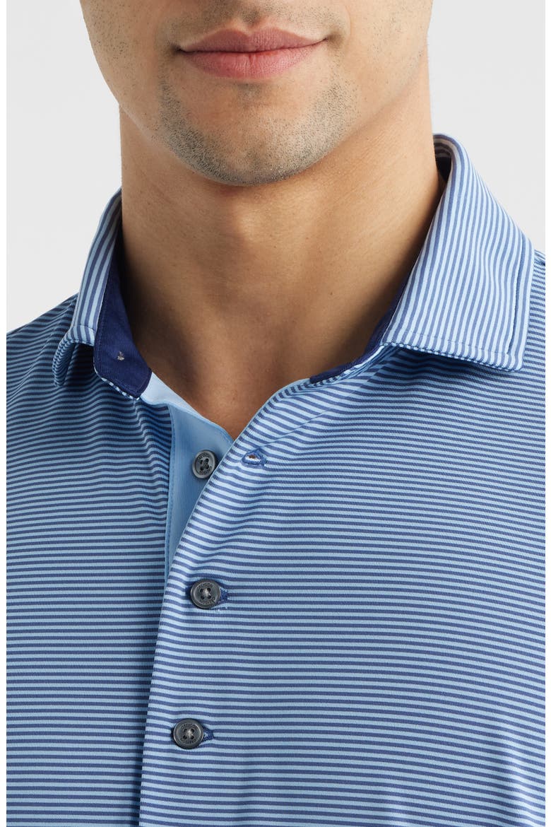 Saranac Stripe Performance Golf Polo, Alternate, color, FALCON / WOLF BLUE