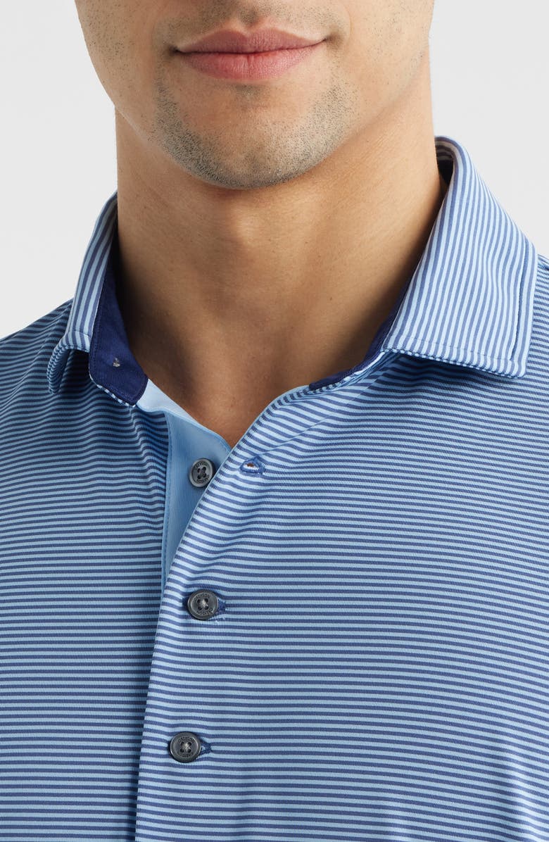 Greyson Saranac Stripe Performance Golf Polo, Alternate, color, Falcon / Wolf Blue
