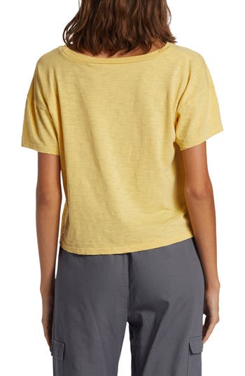 Shop Roxy Surfs Up Logo Cotton Graphic T-shirt