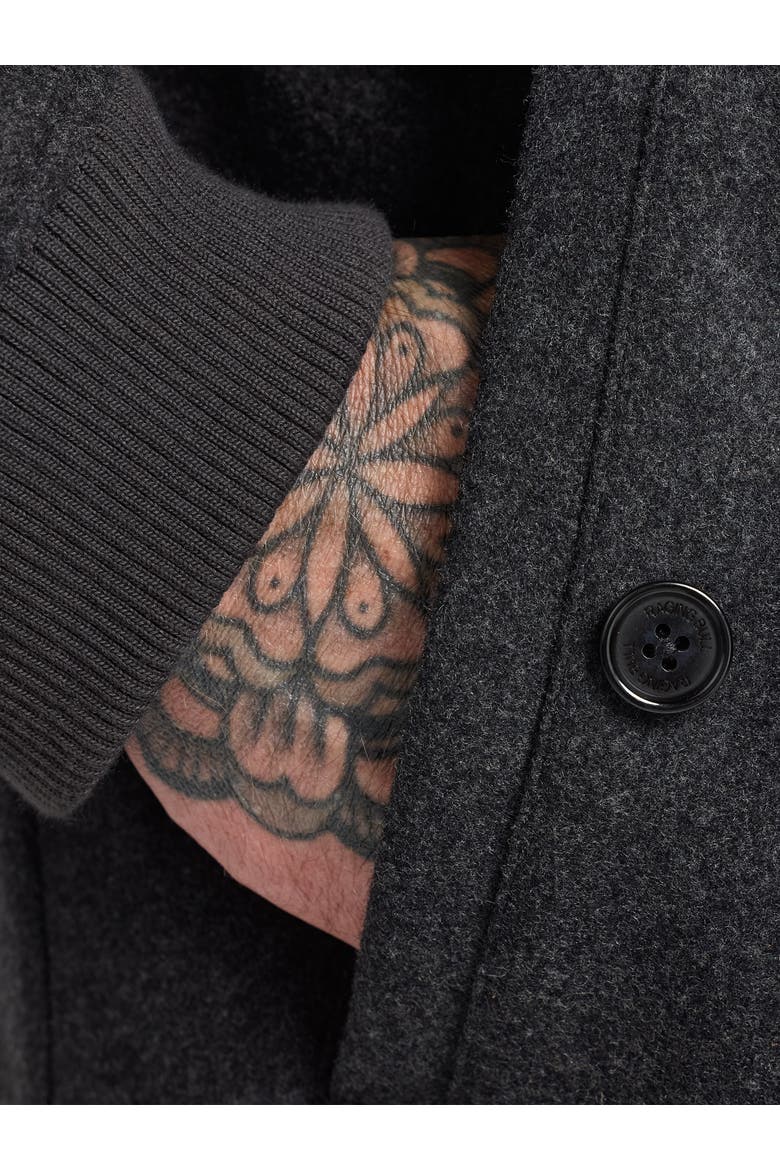Wool Harrington Jacket, Alternate, color, Charcoal