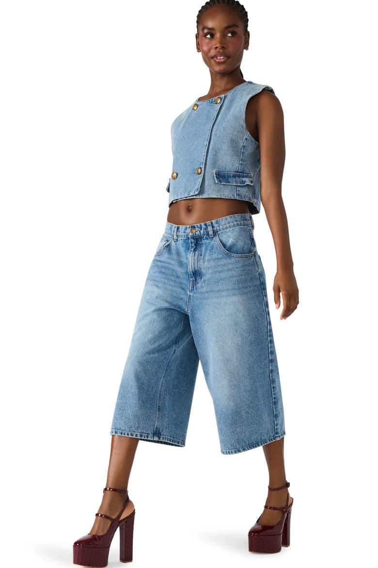 Brea Low Rise Longline Bermuda Denim Shorts, Alternate, color, FOREVER BLUE