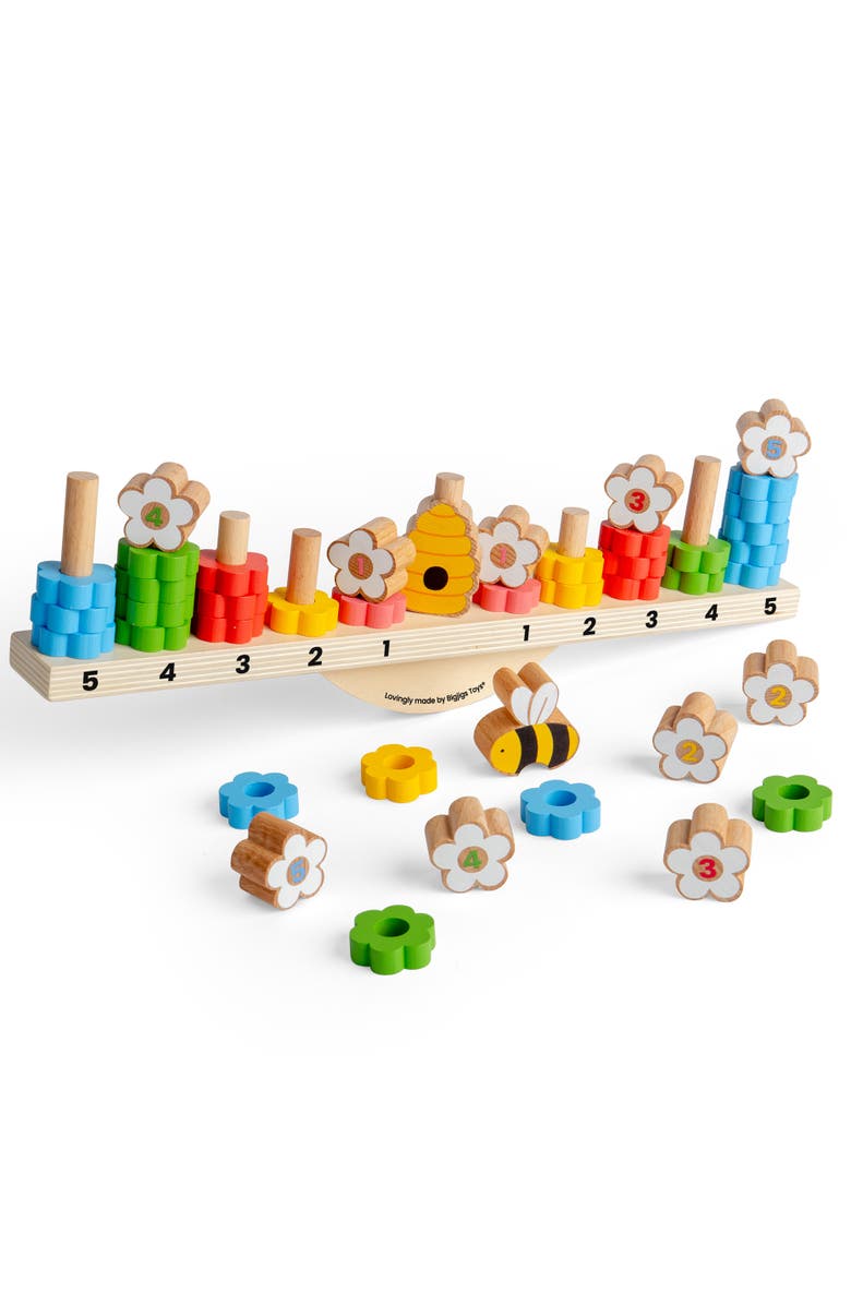 Bigjigs Toys Bee Balanced Game, Alternate, color,