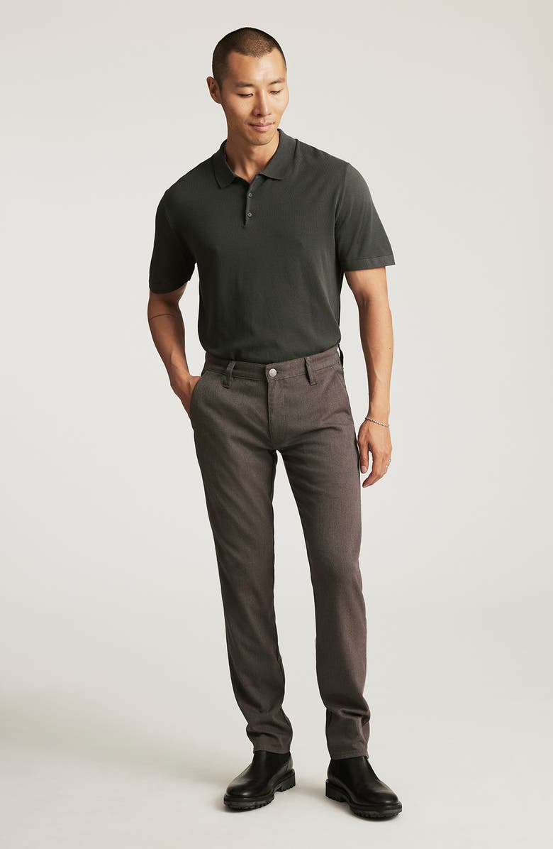 Mavi Jeans Milton Slim Fit Twill Pants, Alternate, color, Brown Feather Tweed