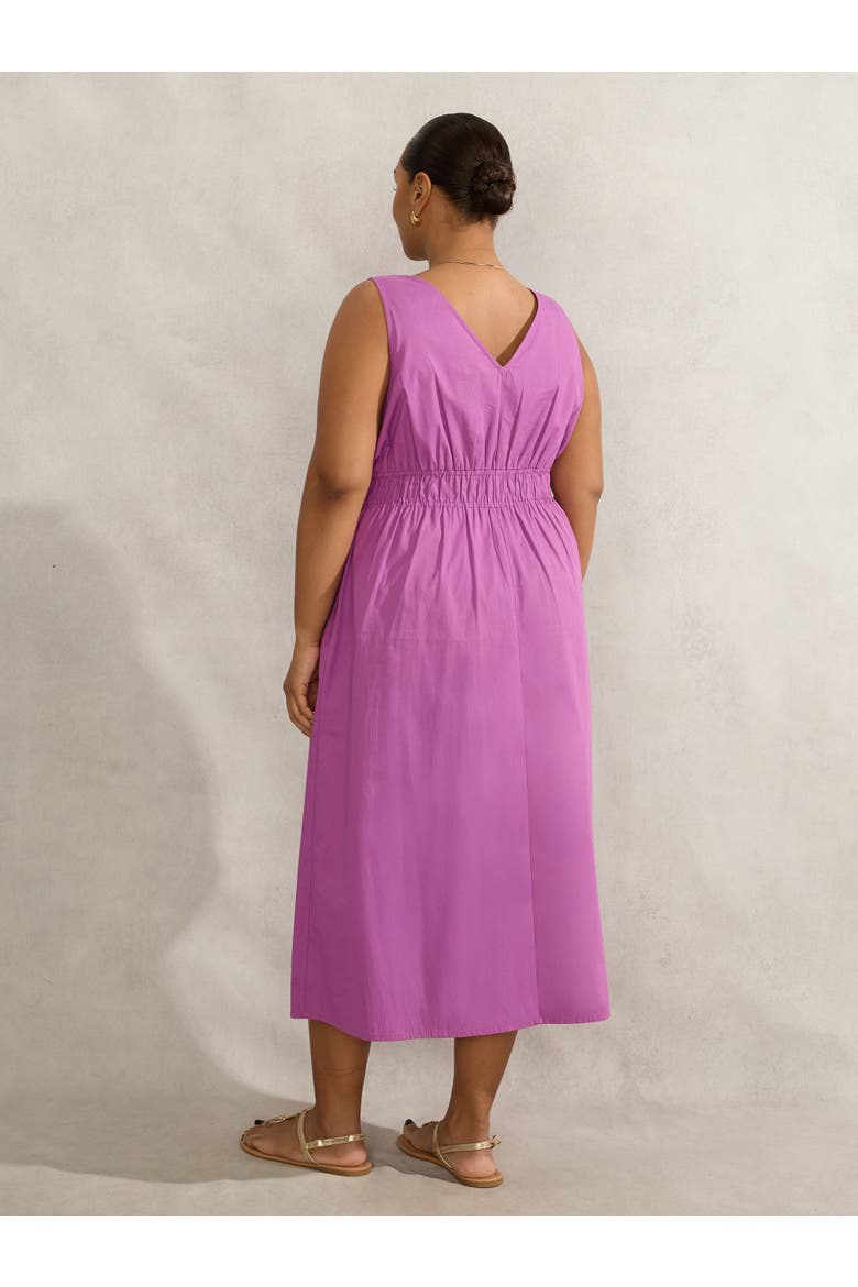 V-Neck Elasticated Waist Dress, Alternate, color, Purple
