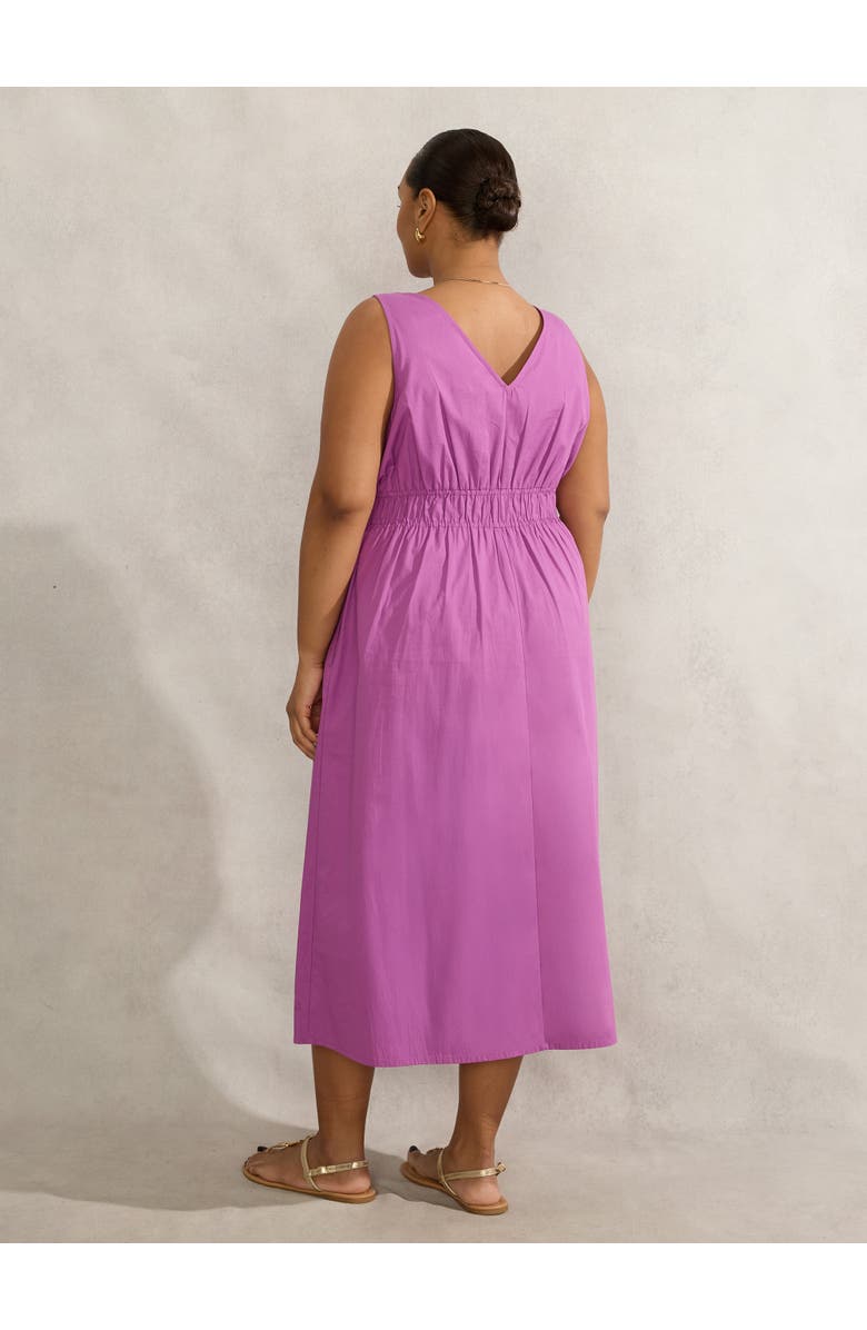 Live Unlimited V-Neck Elasticated Waist Dress, Alternate, color, Purple